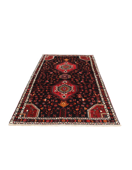 Tappeto Originale Hamadan Persia 136x227 Nero R