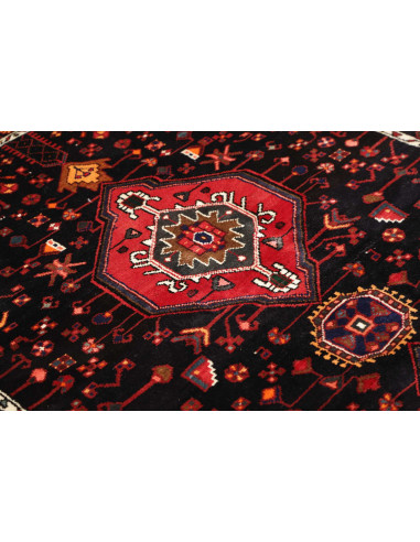 Tappeto Originale Hamadan Persia 136x227 Nero R