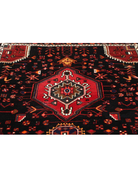 Tappeto Originale Hamadan Persia 136x227 Nero R