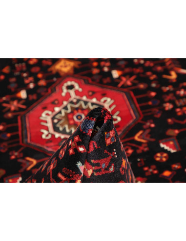 Tappeto Originale Hamadan Persia 136x227 Nero R