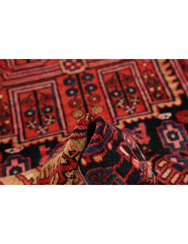 Hand Made Rug Hamadan Persia 112x480 Red Blue