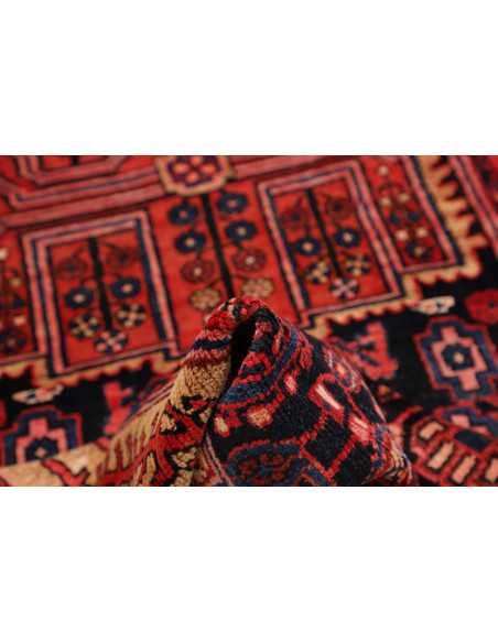 Hand Made Rug Hamadan Persia 112x480 Red Blue