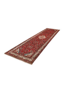 Hand Made Rug Hamadan Persia 113x410 Red Ivory 2