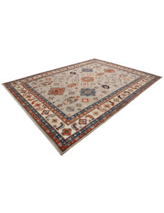 Hand Made Rug Kazak Afghanistan 269x357 Grey Re 2