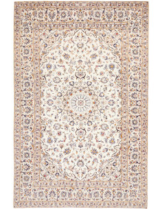 Hand Made Rug Kashan Persia 192x293 Ivory Blue