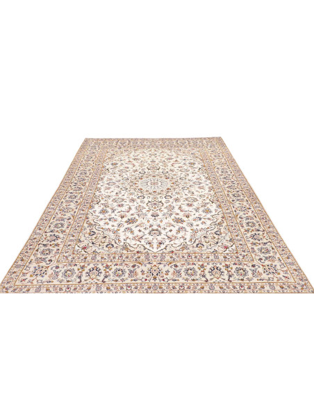 Hand Made Rug Kashan Persia 192x293 Ivory Blue