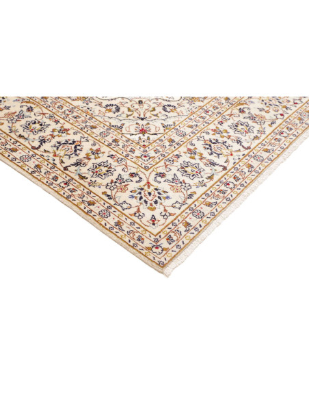 Hand Made Rug Kashan Persia 192x293 Ivory Blue