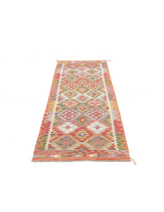 Hand Made Rug Kilim Afghanistan 79x239 Red Mult 2