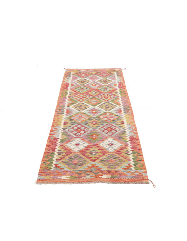 Hand Made Rug Kilim Afghanistan 79x239 Red Mult