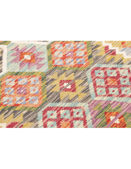 Hand Made Rug Kilim Afghanistan 79x239 Red Mult