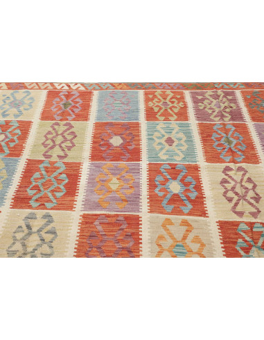 Hand Made Rug Kilim Afghanistan 413x495 Red Lig
