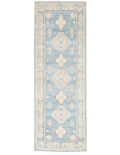 Hand Made Rug Kazak Afghanistan 60x181 Blue Bei