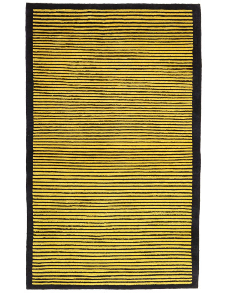 Hand Made Rug Kathmandu Nepal 90x160 Mustard Ye