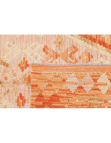 Hand Made Rug Kilim Afghanistan 105x146 Orange