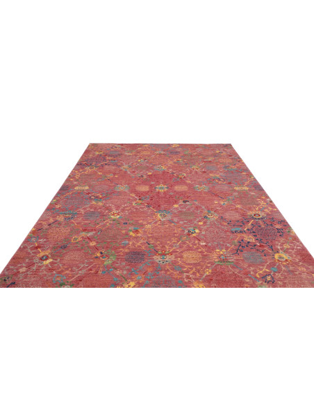 Hand Made Rug Floralia Pakistan 204x296 Red Mul