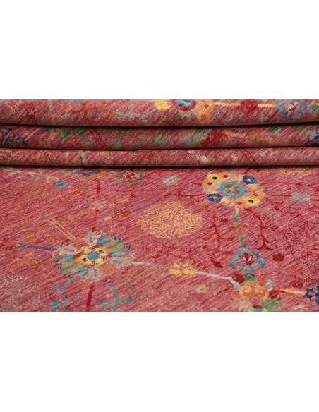 Hand Made Rug Floralia Pakistan 204x296 Red Mul
