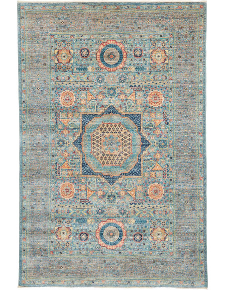 Hand Made Rug Kairo Pakistan 124x190 Light Blue