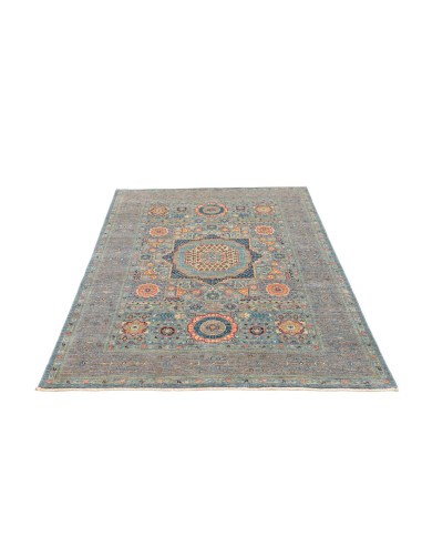 Hand Made Rug Kairo Pakistan 124x190 Light Blue