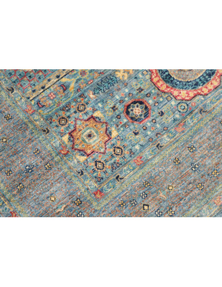 Hand Made Rug Kairo Pakistan 124x190 Light Blue