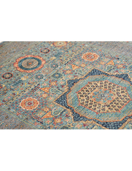 Hand Made Rug Kairo Pakistan 124x190 Light Blue