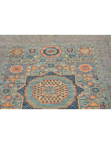 Hand Made Rug Kairo Pakistan 124x190 Light Blue