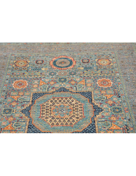 Hand Made Rug Kairo Pakistan 124x190 Light Blue