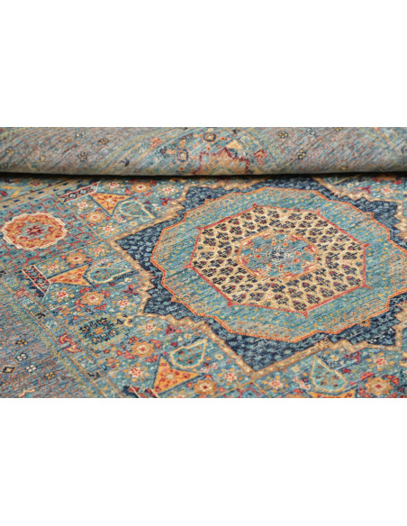 Hand Made Rug Kairo Pakistan 124x190 Light Blue