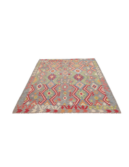 Hand Made Rug Kilim Afghanistan 154x193 Grey Mu