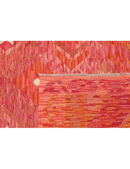 Hand Made Rug Kilim Afghanistan 137x186 Red Ora