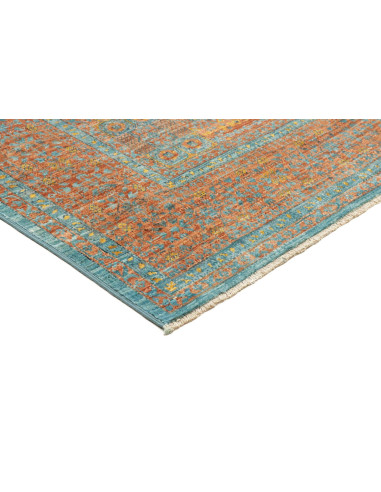 Hand Made Rug Kairo Pakistan 152x200 Rust Teal