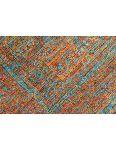 Hand Made Rug Kairo Pakistan 152x200 Rust Teal