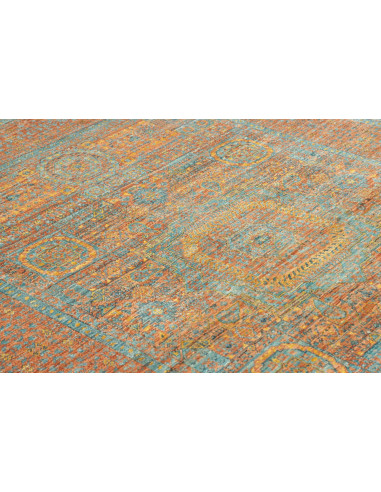 Hand Made Rug Kairo Pakistan 152x200 Rust Teal