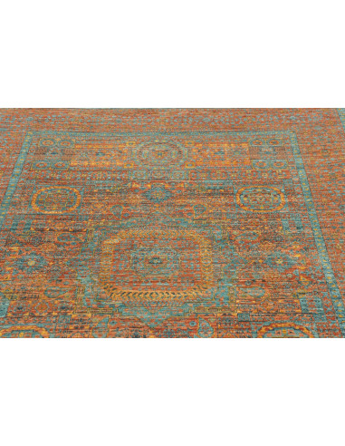 Hand Made Rug Kairo Pakistan 152x200 Rust Teal