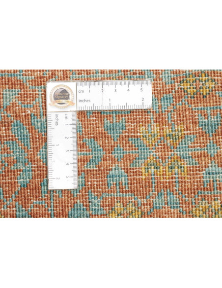 Hand Made Rug Kairo Pakistan 152x200 Rust Teal