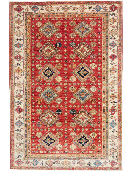 Hand Made Rug Kazak Fine Pakistan 198x298 Red I