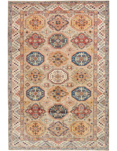Hand Made Rug Kazak Fine Pakistan 206x304 Beige