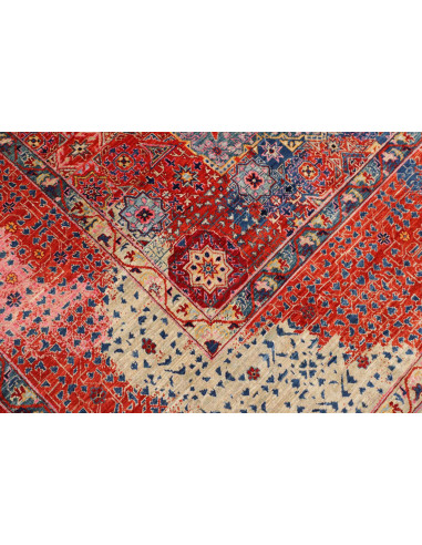 Hand Made Rug Kairo Pakistan 246x300 Red Blue