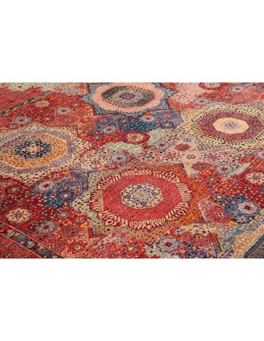 Hand Made Rug Kairo Pakistan 246x300 Red Blue