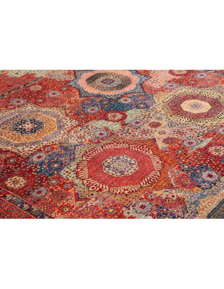 Hand Made Rug Kairo Pakistan 246x300 Red Blue