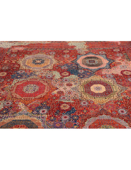 Hand Made Rug Kairo Pakistan 246x300 Red Blue