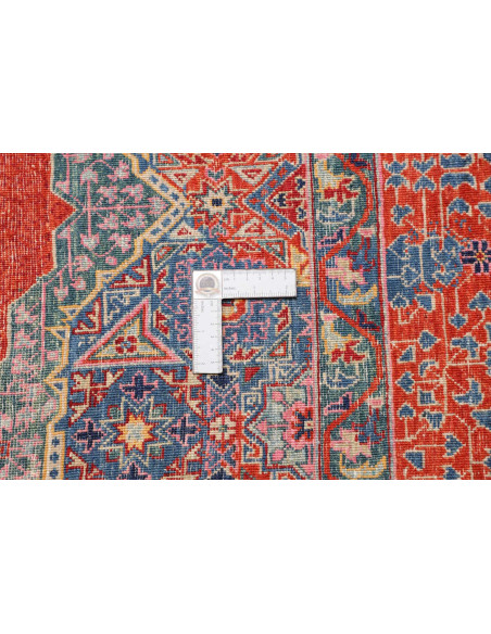 Hand Made Rug Kairo Pakistan 246x300 Red Blue