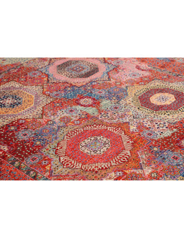 Hand Made Rug Kairo Pakistan 198x296 Red Blue