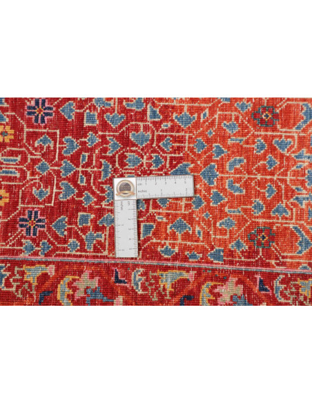 Hand Made Rug Kairo Pakistan 198x296 Red Blue