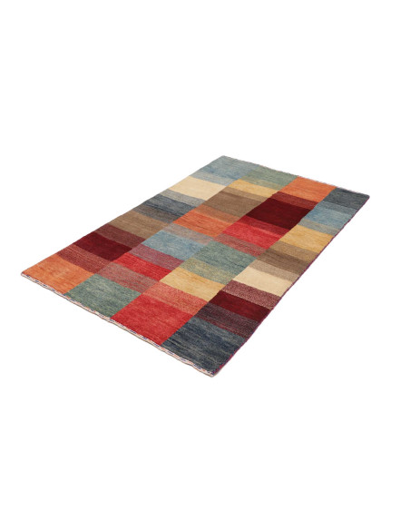 Hand Made Rug Mosaic Pakistan 107x168 Blue Beig
