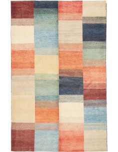 Hand Made Rug Mosaic Pakistan 118x185 Multicolo