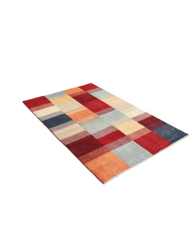 Hand Made Rug Mosaic Pakistan 116x175 Red Beige