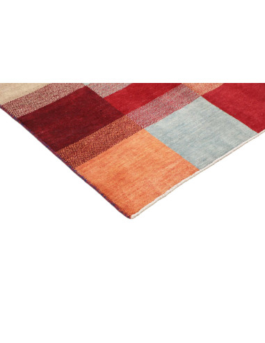 Hand Made Rug Mosaic Pakistan 116x175 Red Beige