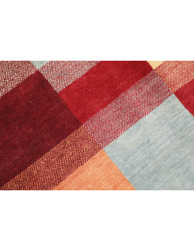 Hand Made Rug Mosaic Pakistan 116x175 Red Beige