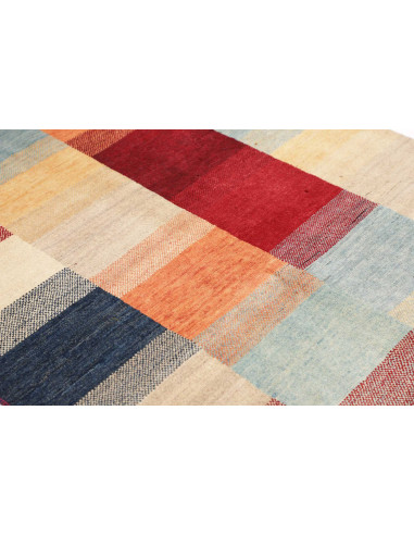 Hand Made Rug Mosaic Pakistan 116x175 Red Beige