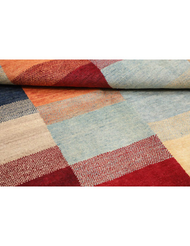 Hand Made Rug Mosaic Pakistan 116x175 Red Beige